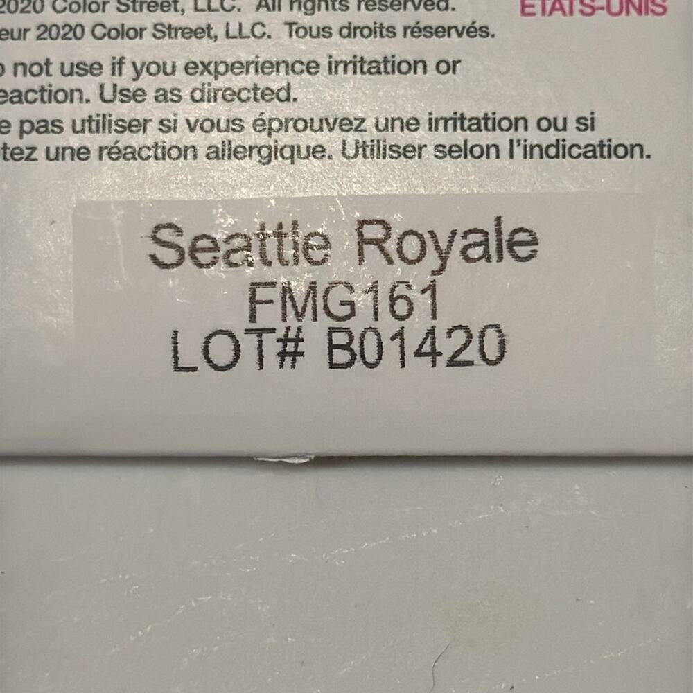 NWT Color Street "Seattle Royale" Gold Copper Glitter Nail Strips - Picture 4 of 4